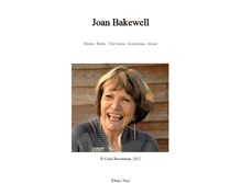 Tablet Screenshot of joanbakewell.com